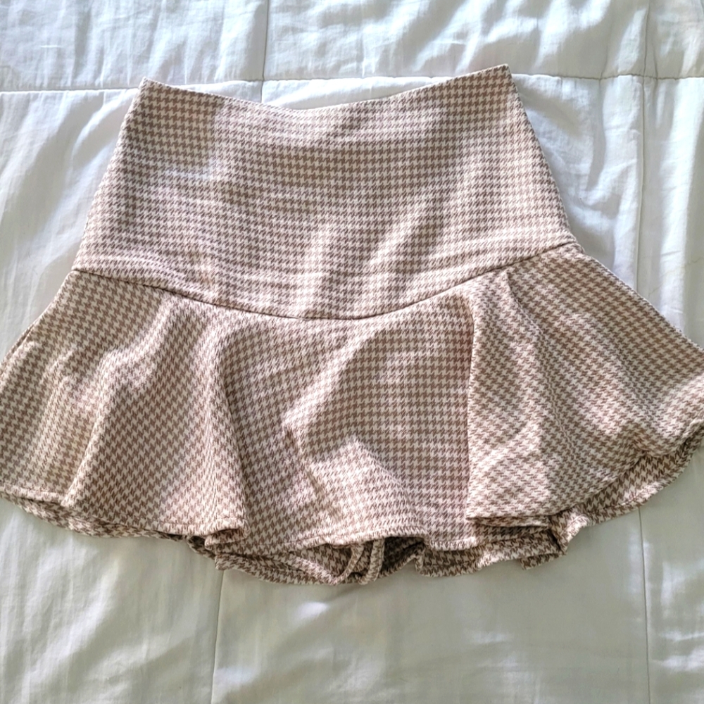 Houndstooth Skort